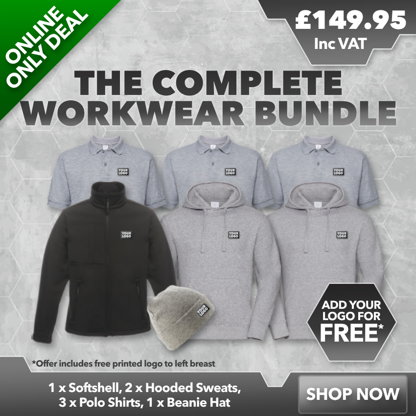 The Complete Workwear Bundle WITH FREE LOGO